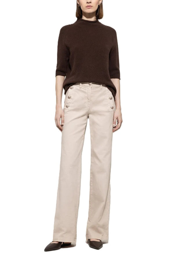 Pullover-Luisa-Cerano-Halbarm-Rollkragen-espresso-braun