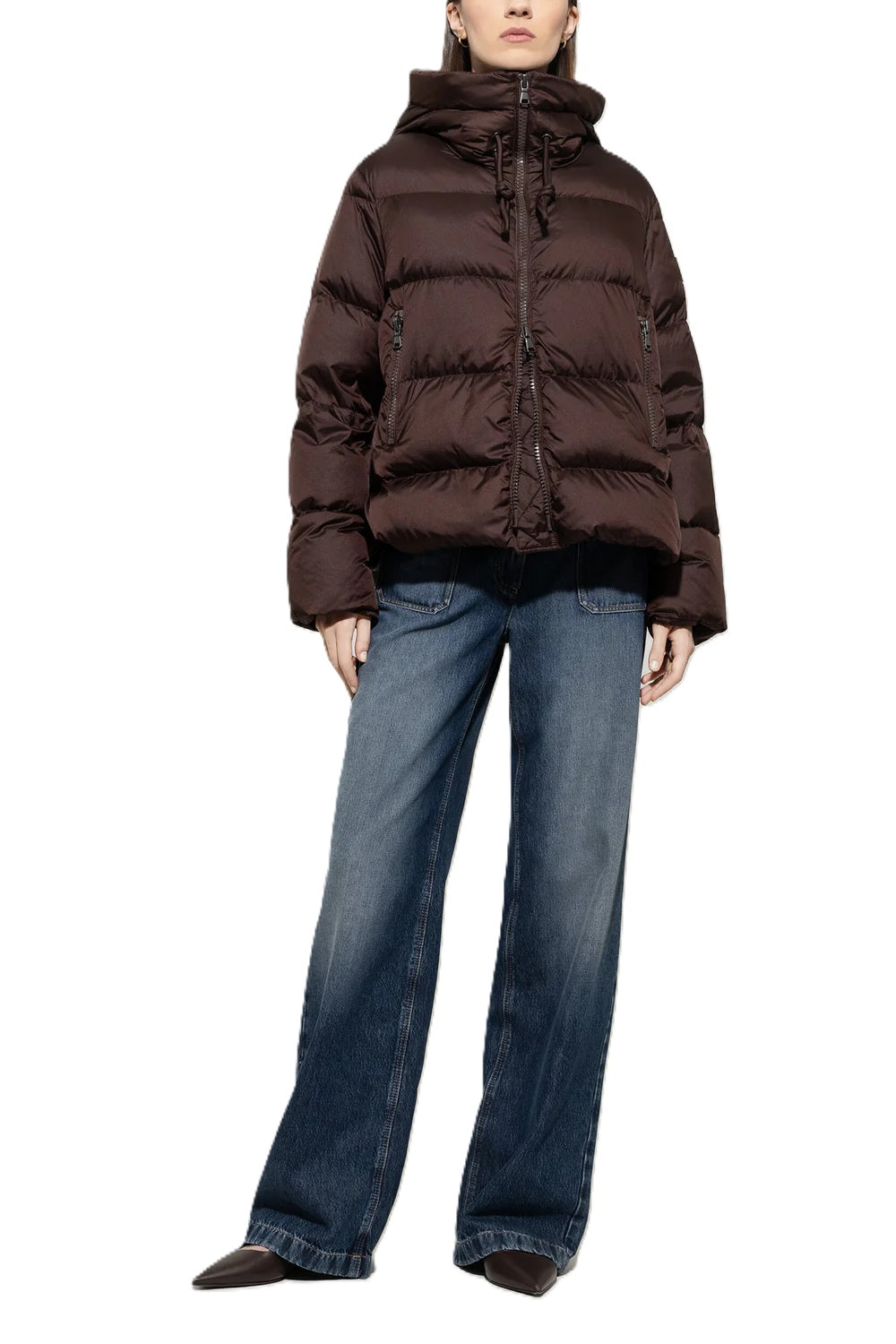 Daunenjacke-Luisa-Cerano-Outdoor-Winter-Kapuze-espresso-Braun