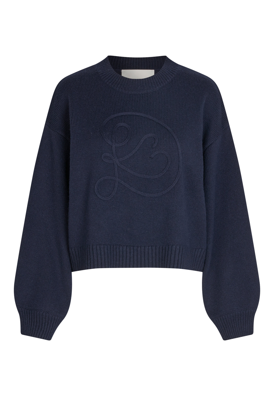 Pullover-Dea-Kudibal-Mila-Cropped-Strick-Dunkelblau-Blau-Marine