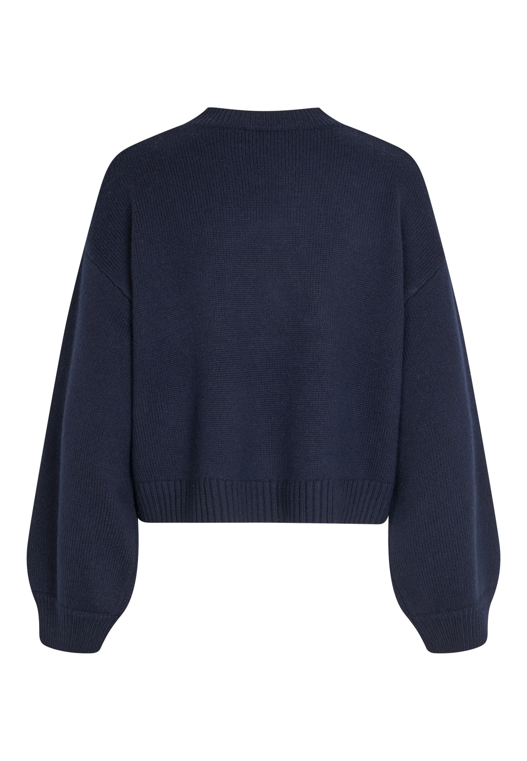 Pullover-Dea-Kudibal-Mila-Cropped-Strick-Dunkelblau-Blau-Marine