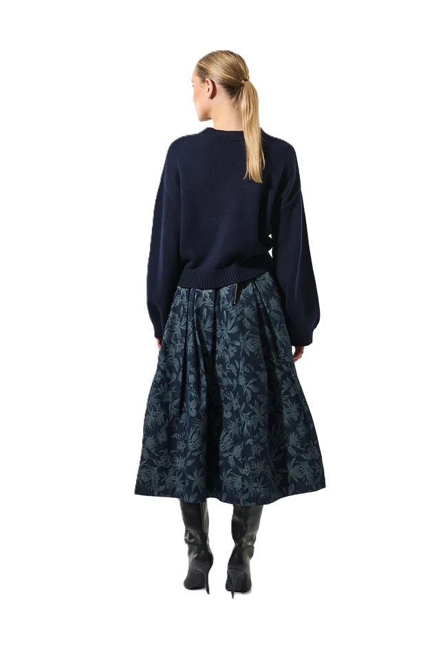 Pullover-Dea-Kudibal-Mila-Cropped-Strick-Dunkelblau-Blau-Marine