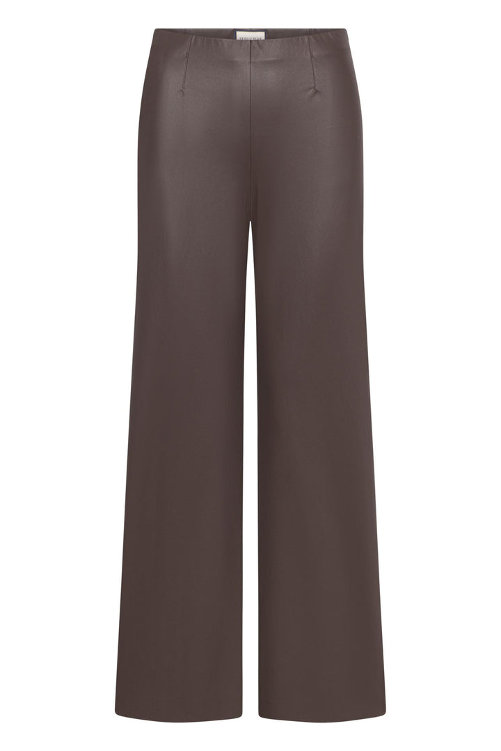 Hose-Seductive-Kimberly-Kunstleder-Nappa-weites-Bein-Braun