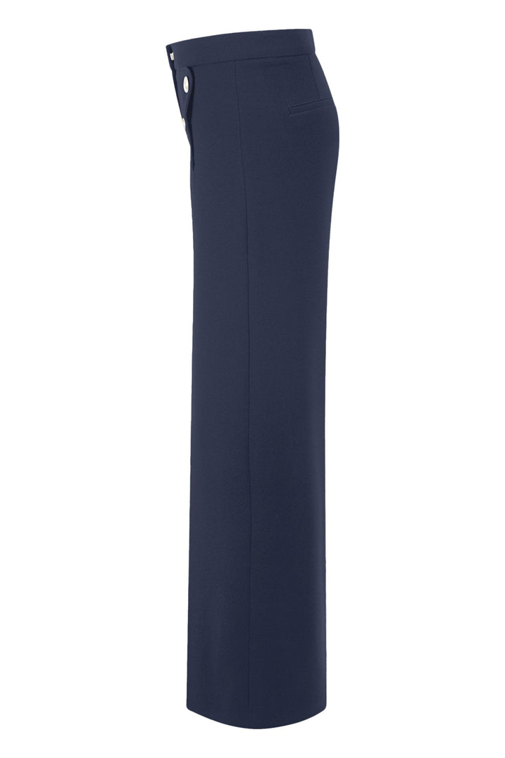 Hose-Seductive-Bridget-marine-Goldknoepfe-Langes gerades Bein 