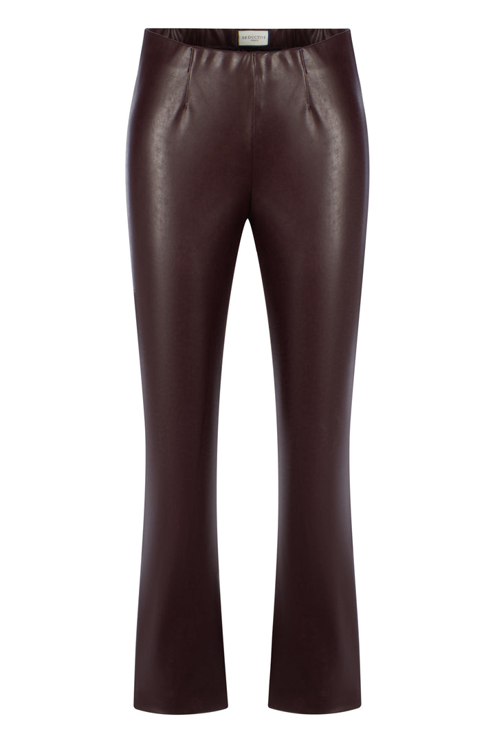 Hose-Seductive-Cindy-Kunstleder-Gummibund-Eng-bordeaux