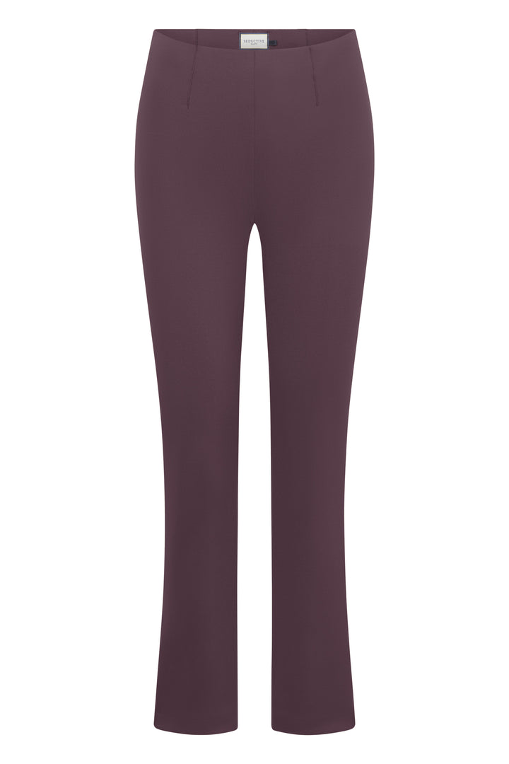 Hose-Seductive-Cindessa-Gummibund-Kick-schmal-bordeaux