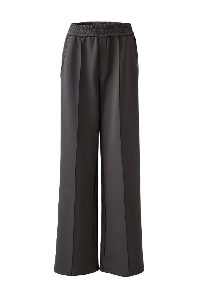 Hose-OUI-schwerer Jersey-Gummibund-Seitenstreifen-Taschen-braun