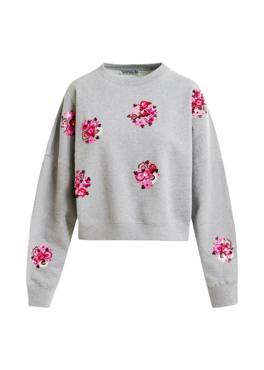 Sweatshirt-Essentiel Antwerp-Itro-Pailletten-Jersey