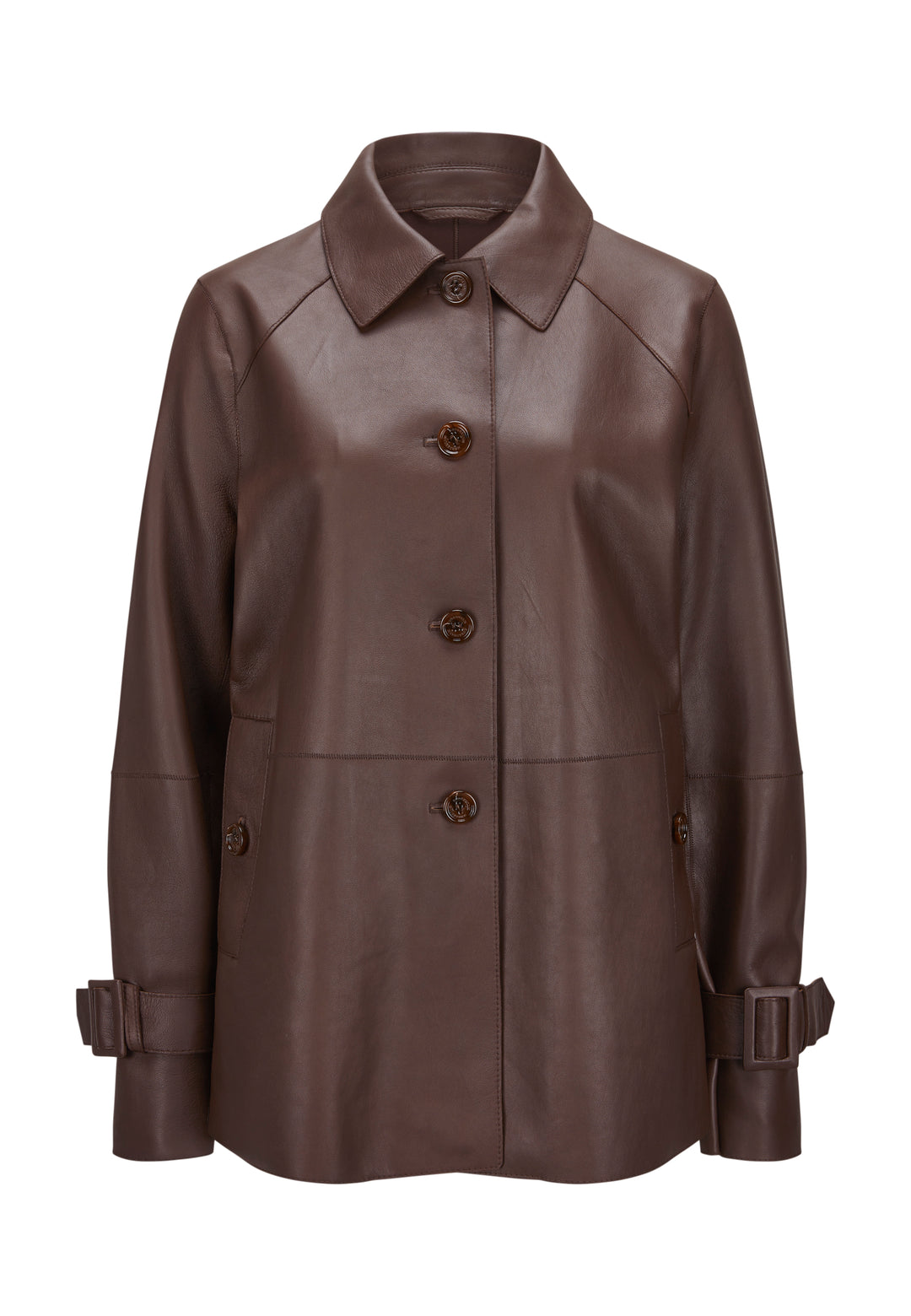 Lederjacke-Milestone-MSBlaine-braun-Leder-Riegel
