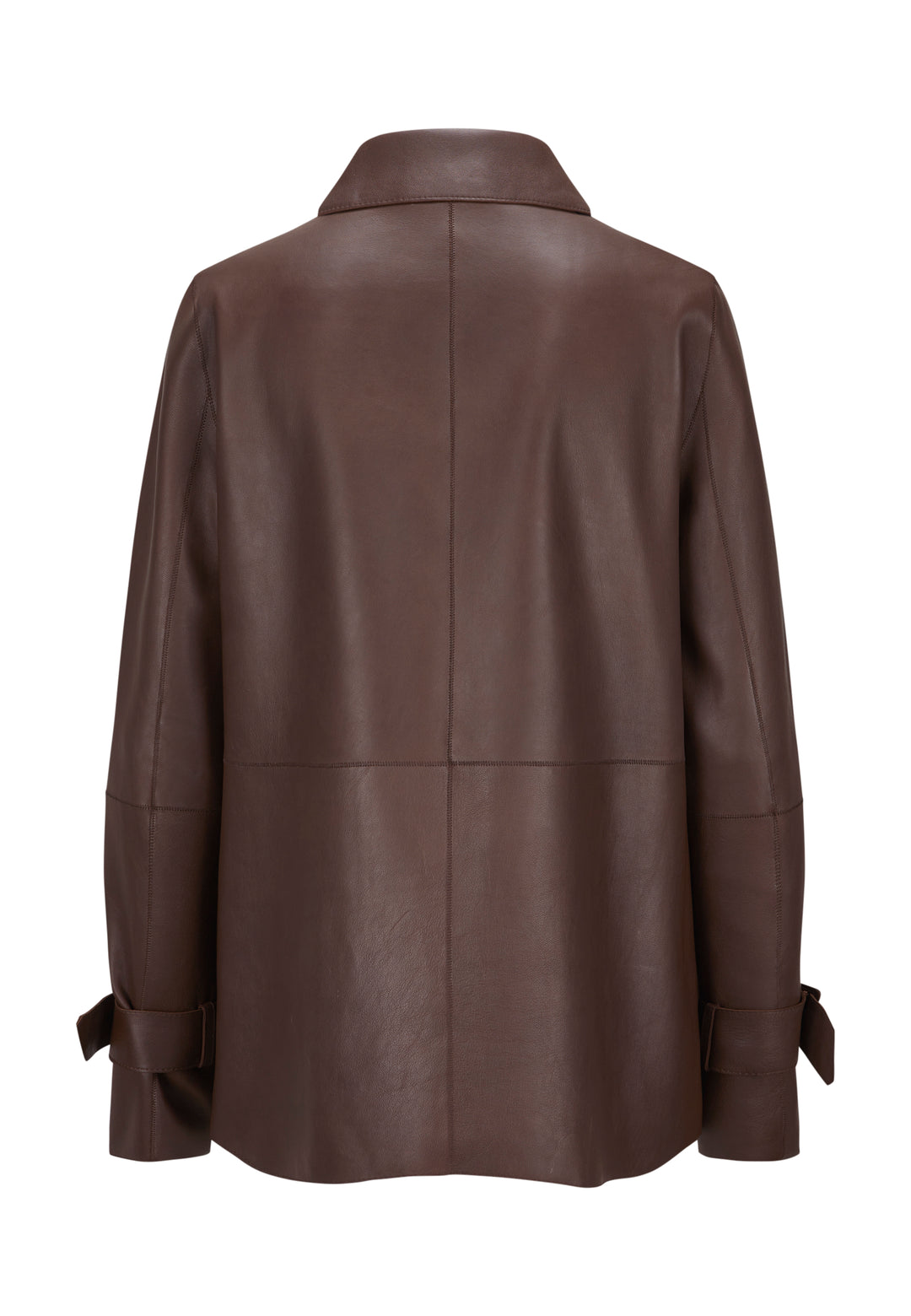 Lederjacke-Milestone-MSBlaine-braun-Leder-Riegel