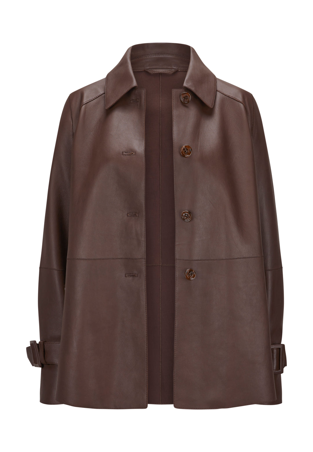 Lederjacke-Milestone-MSBlaine-braun-Leder-Riegel