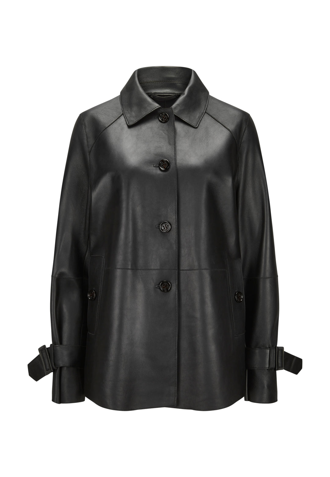 Lederjacke-Milestone-MSBlaine-schwarz-Leder-Riegel