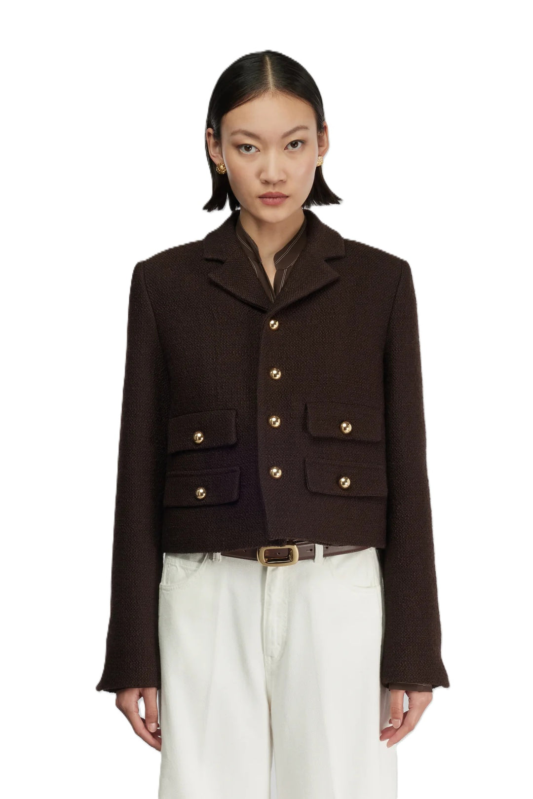 Jacke-Semicouture-Braun-Giacca-Thalie