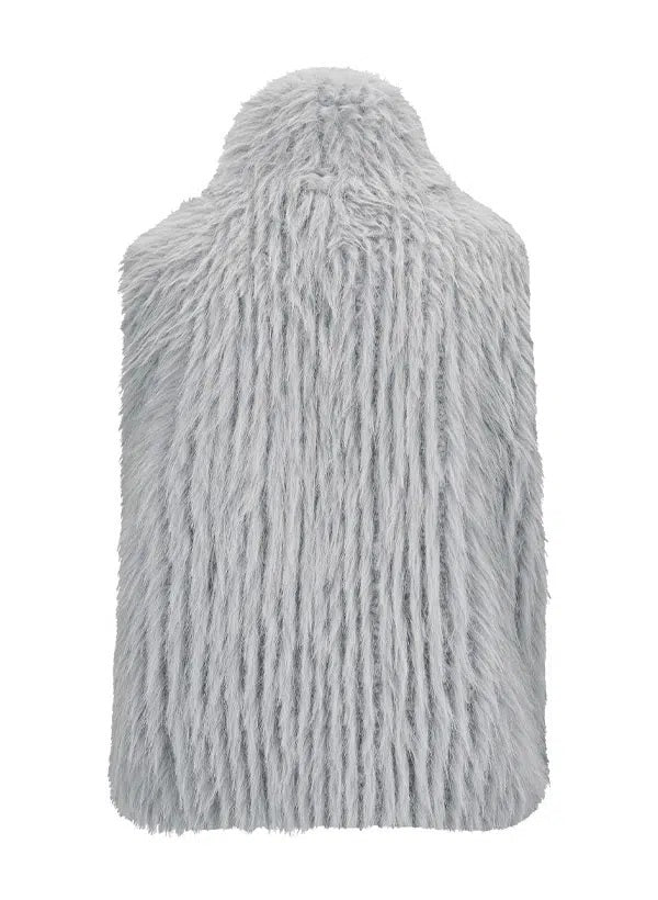 Jacke-Milestone-MSRonja-grau-Fakefur-Zip-hoher Kragen 
