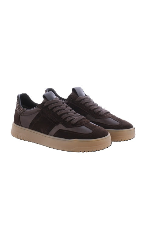 Sneaker-Kennel&Schmenger-Suede-Gaz-braun-Steinchen-Nappa/velous