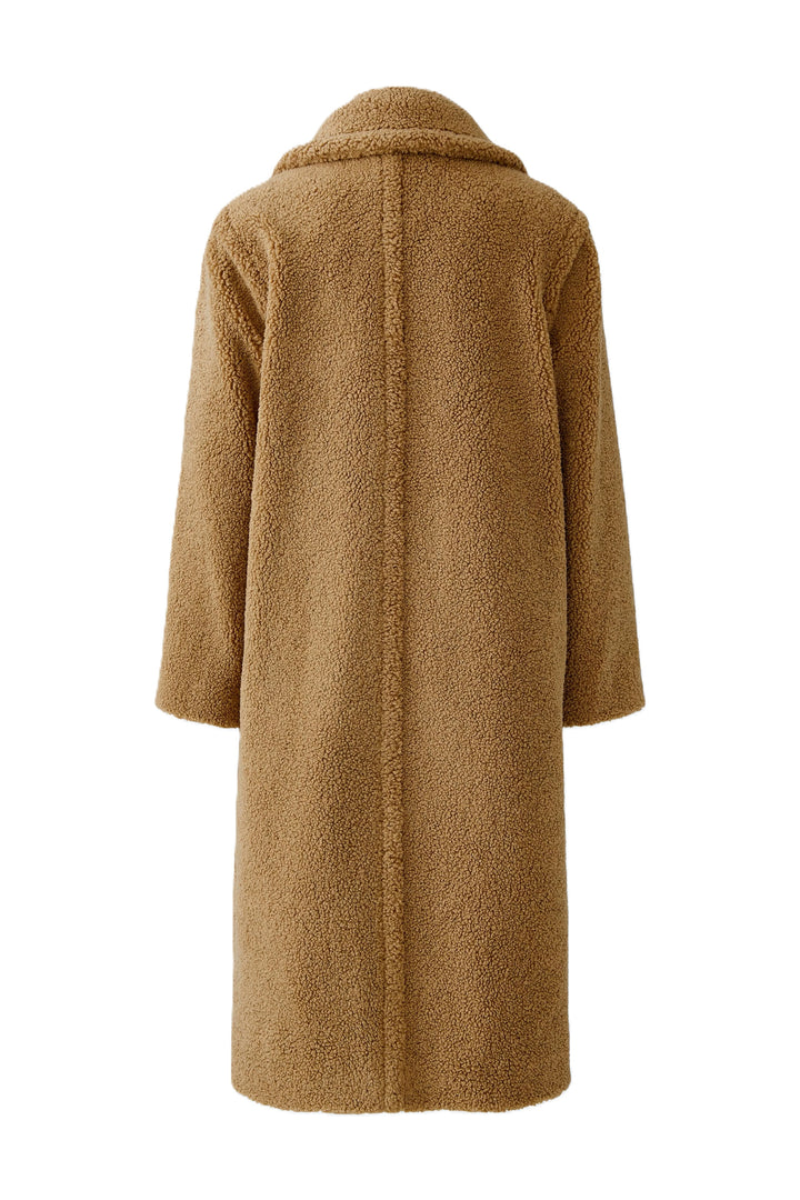 Mantel-Oui-Teddy-camel-mittellang -knopf