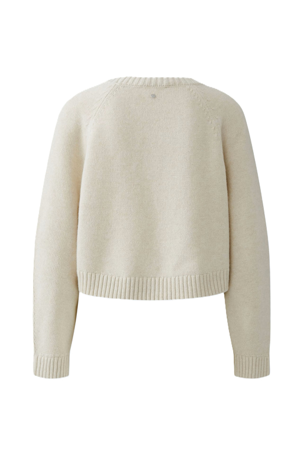 Pullover-Oui-ecru-Raglanaermel-boxy-Rundhals