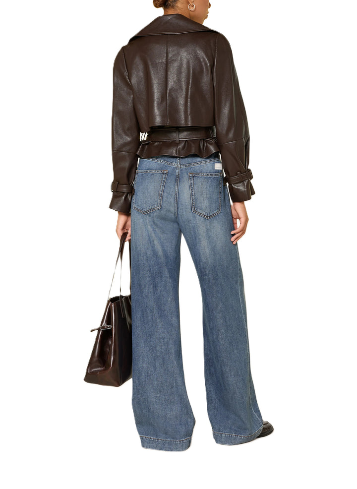 Fakelederjacke-Oui-braun-Riegel-Guertel