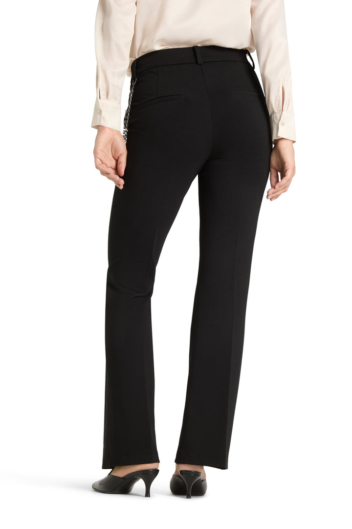 Hose-Cambio-Francoise-schwarz-Glitzerkette-gerade Form 