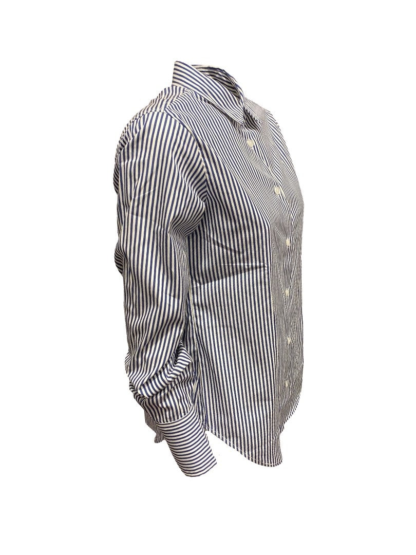 Bluse-The-White-Shirt-gestreift-hemdkragen-blau-weiß