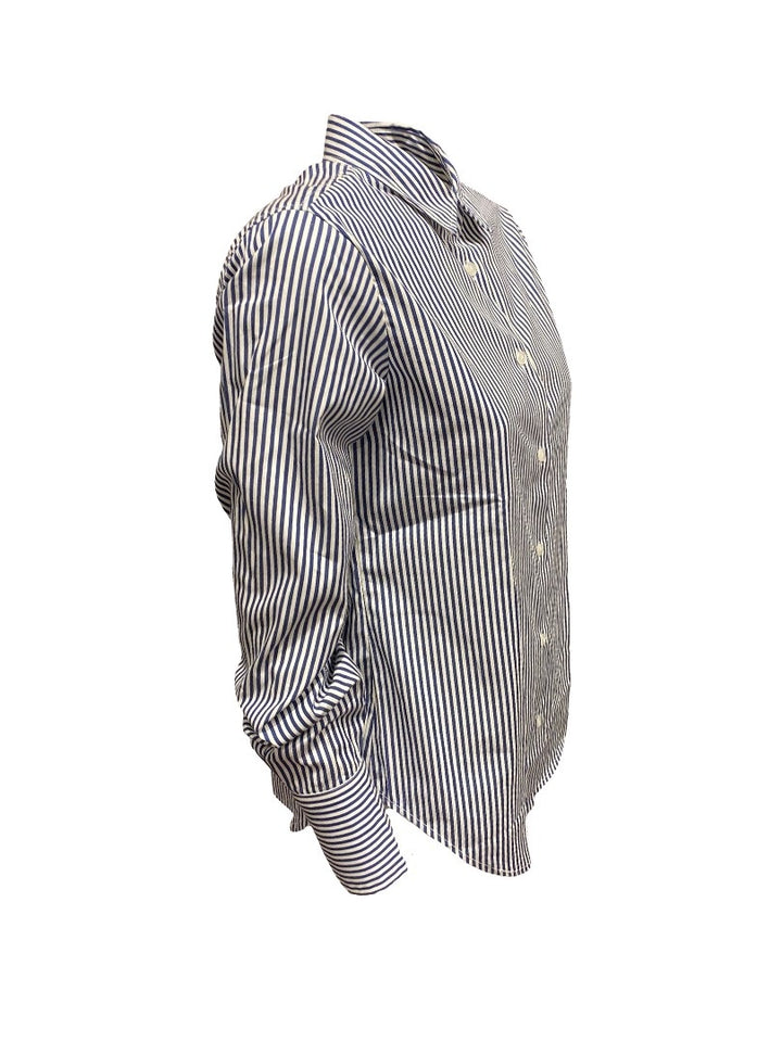 Bluse-The-White-Shirt-gestreift-hemdkragen-blau-weiß