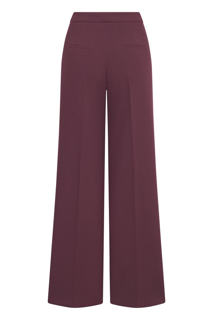 Hose-Seductive-Bridget-optical-fine-wool-Goldknöpfe-Barolo-Bordeaux-Rot