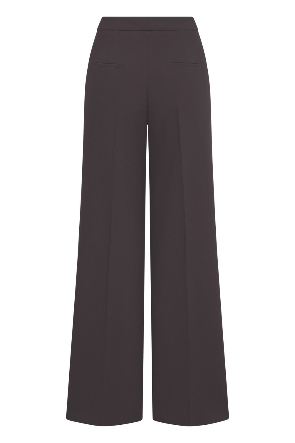 Hose-Seductive-Bridget-optical-fine-wool-Goldknöpfe-Dunkelbraun-Braun