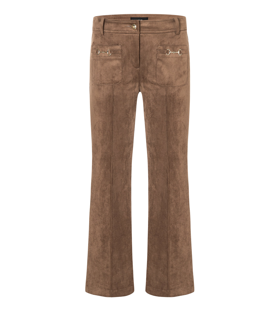 Hose-Cambio-Farah-patched pocket-Goldtrense-hellbraun-7/8 Laenge 