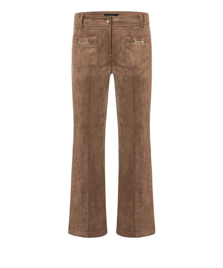 Hose-Cambio-Farah-patched pocket-Goldtrense-hellbraun-7/8 Laenge 