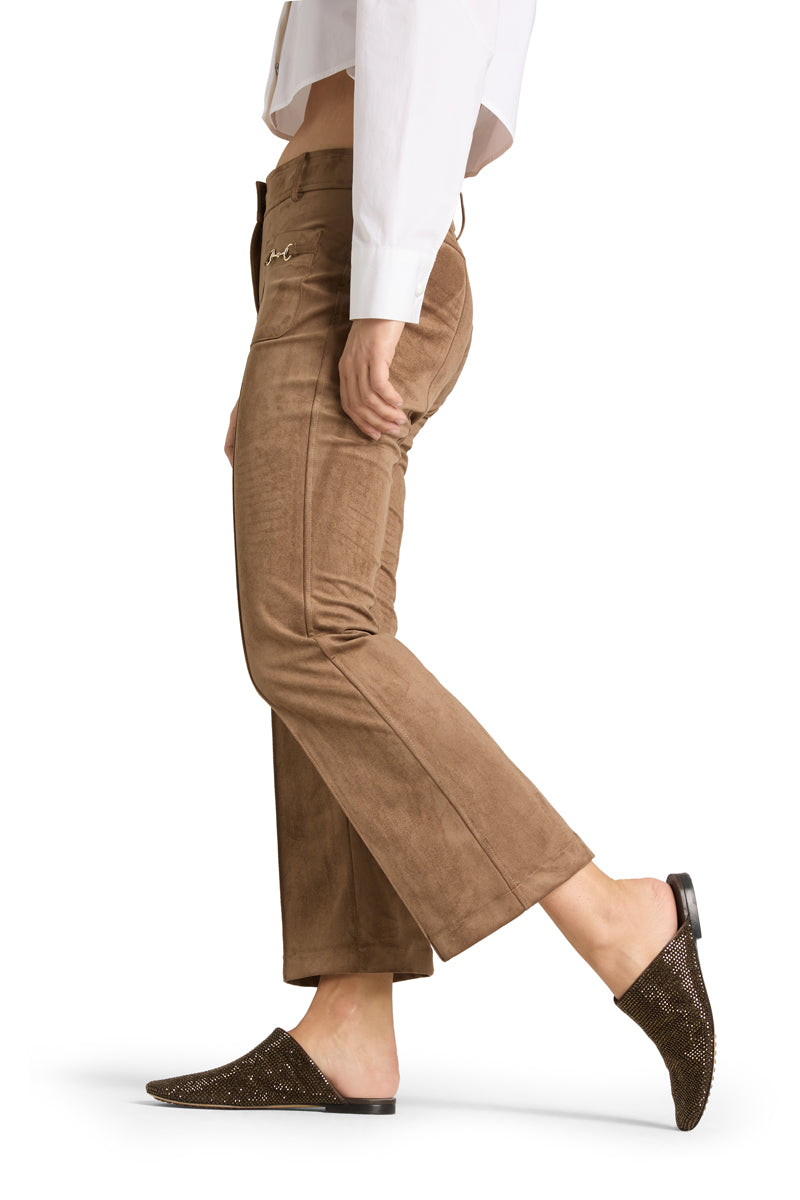 Hose-Cambio-Farah-patched pocket-Goldtrense-hellbraun-7/8 Laenge 