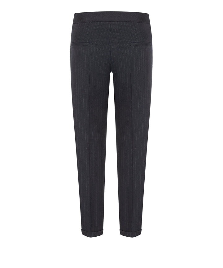 Hose-Cambio-Kim-pin stripe-Nadelstreifen-Gummibund-Taschen-navy/ecru