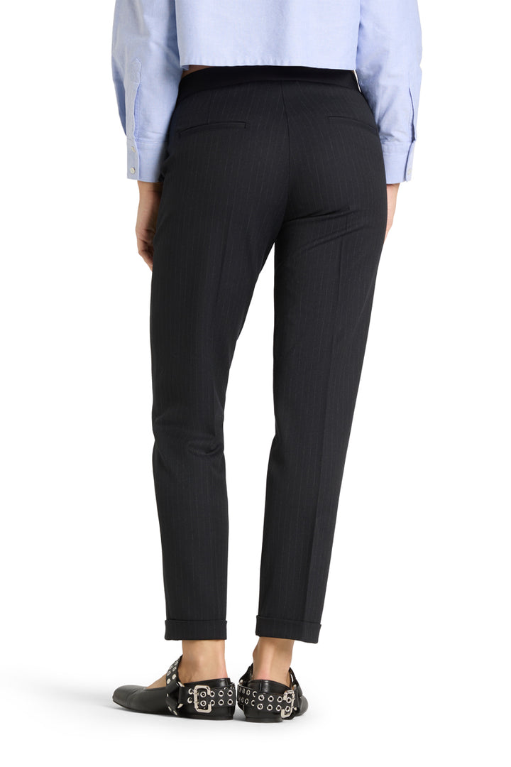 Hose-Cambio-Kim-pin stripe-Nadelstreifen-Gummibund-Taschen-navy/ecru