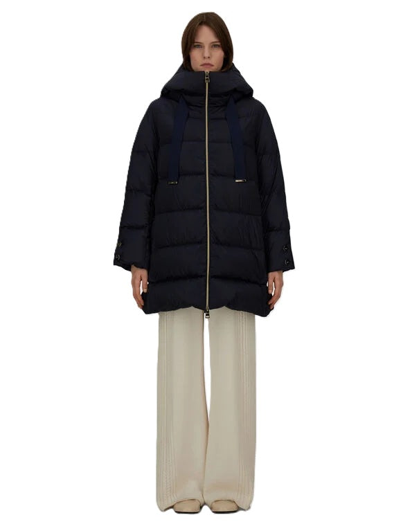Jacke-Herno-Wasserresistent-Daunen-Kaputze-blau