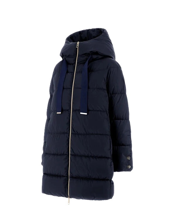 Jacke-Herno-Wasserresistent-Daunen-Kaputze-blau