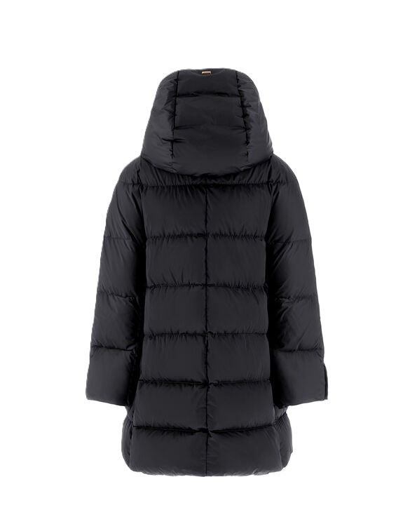 Jacke-Herno-Wasserresistent-Daunen-Kaputze-schwarz