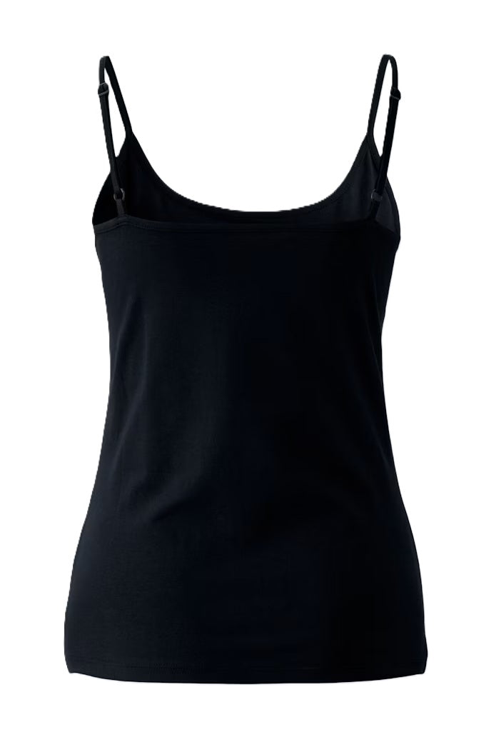 Top-Oui-Spaghetti-schwarz-Traeger