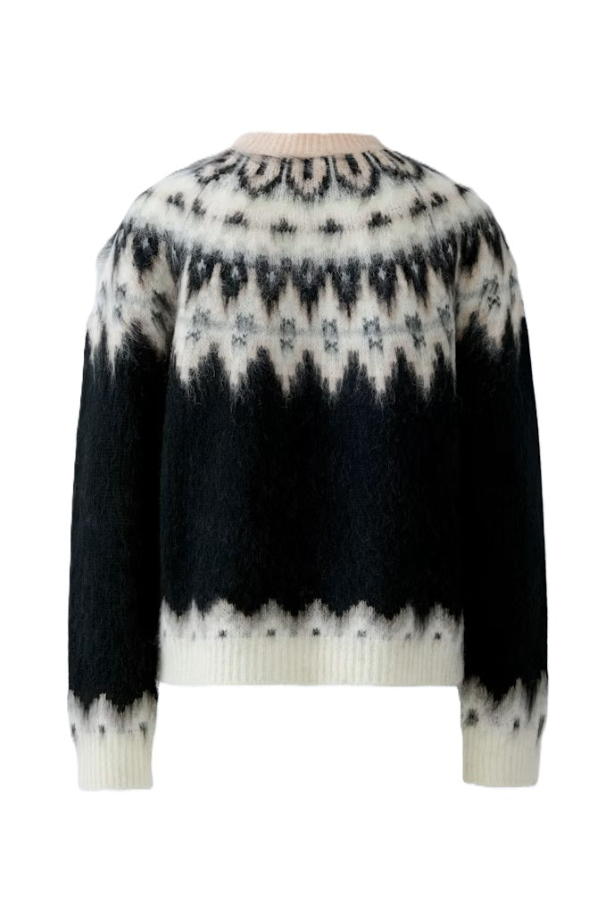 Pullover-Oui_norweger-rosa schwarz-rundhals-Alpaka 