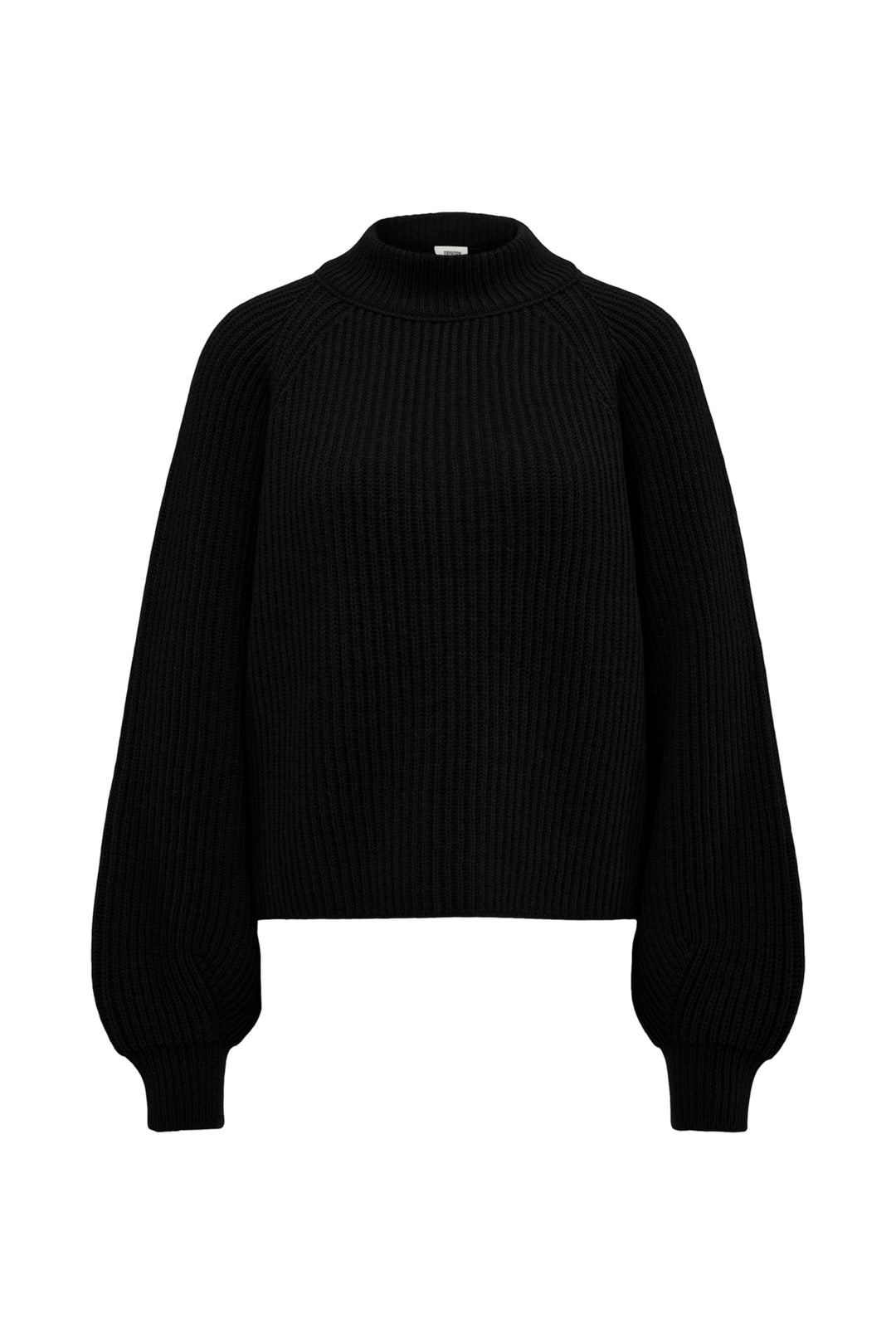 Pullover-Drykorn -KIMONI 10-stehkragen-gerippt-ballonaermel-schwarz