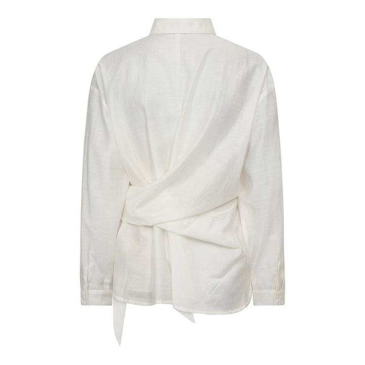 Hemd-Bluse-Co‘Couture-Idina-Tie-Hemdkragen-Schleife-Tailliert-Weiß