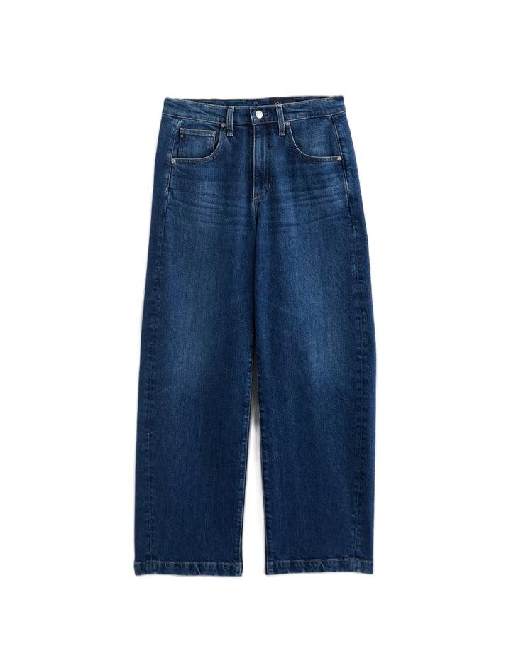 Jeans-AG-Hattie-High-Rise-Barrel-Hose-Stretch-blau