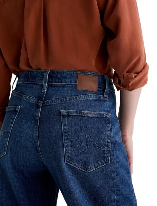 Jeans-AG-Hattie-High-Rise-Barrel-Hose-Stretch-blau
