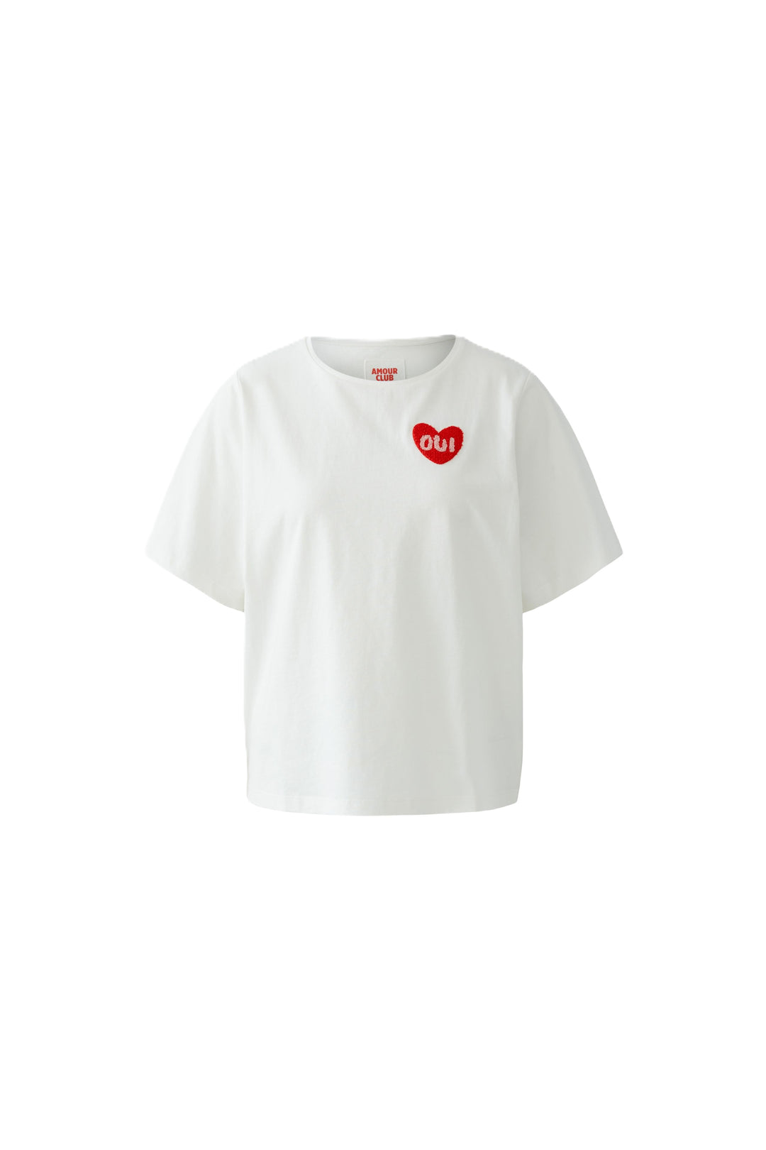 T-shirt-Oui-herz-logo-weiß