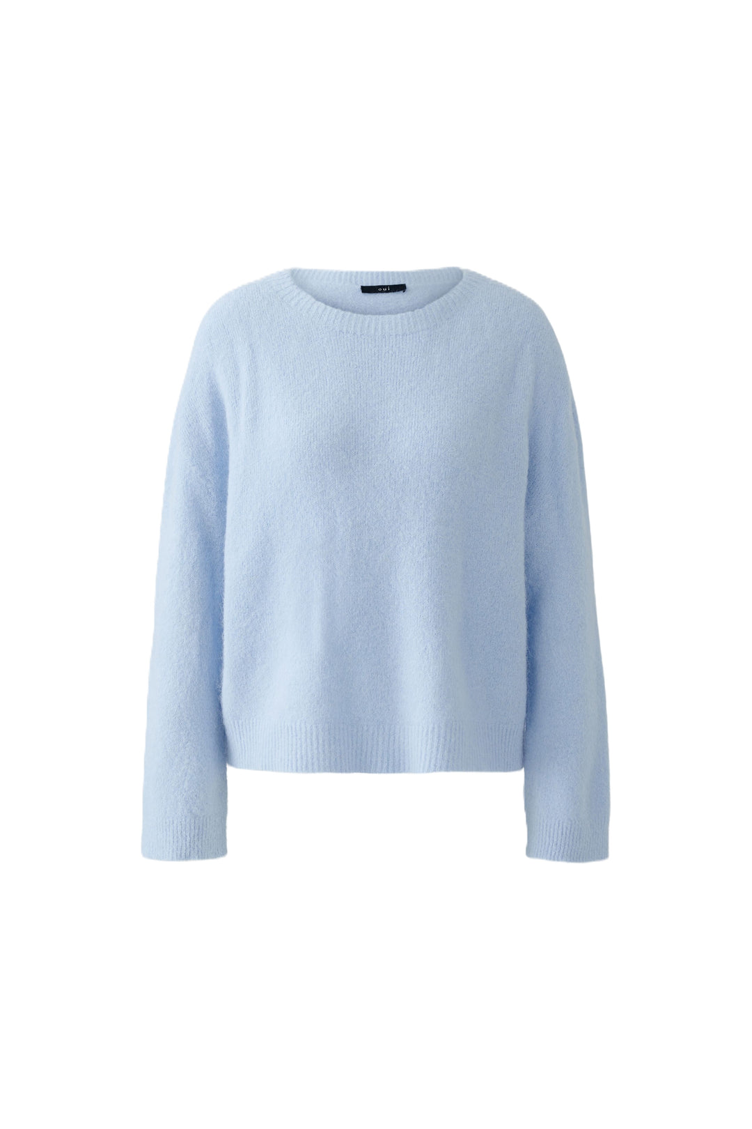 Pullover-Oui-hellblau-haarig-kurz-gerade