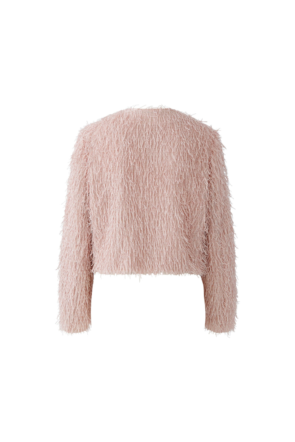 Jacke-Oui-Federlook-Glitter-Rosa-Pink