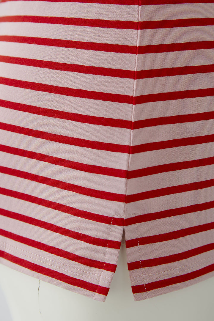 Shirt-Oui-SUMIKO-gestreift-rot-weiß