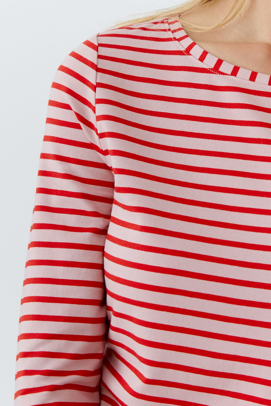 Shirt-Oui-SUMIKO-gestreift-rot-weiß