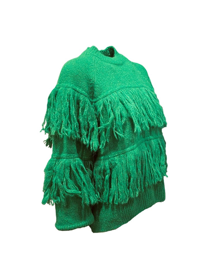 Pullover-Essentiel Antwerp-Johns-Fransen-grün