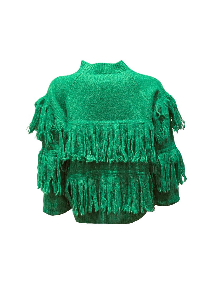 Pullover-Essentiel Antwerp-Johns-Fransen-grün