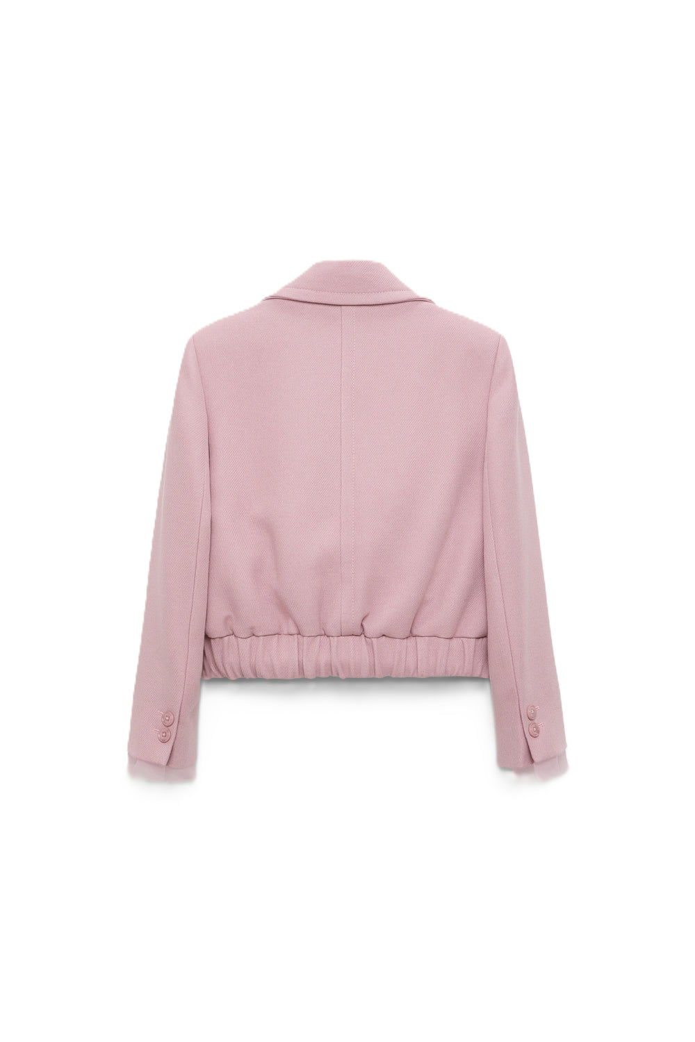 Jacke-Dorothee Schumacher-LAYERED COOLNESS jacket-rosa-Gummizug-kurz-Taschen 