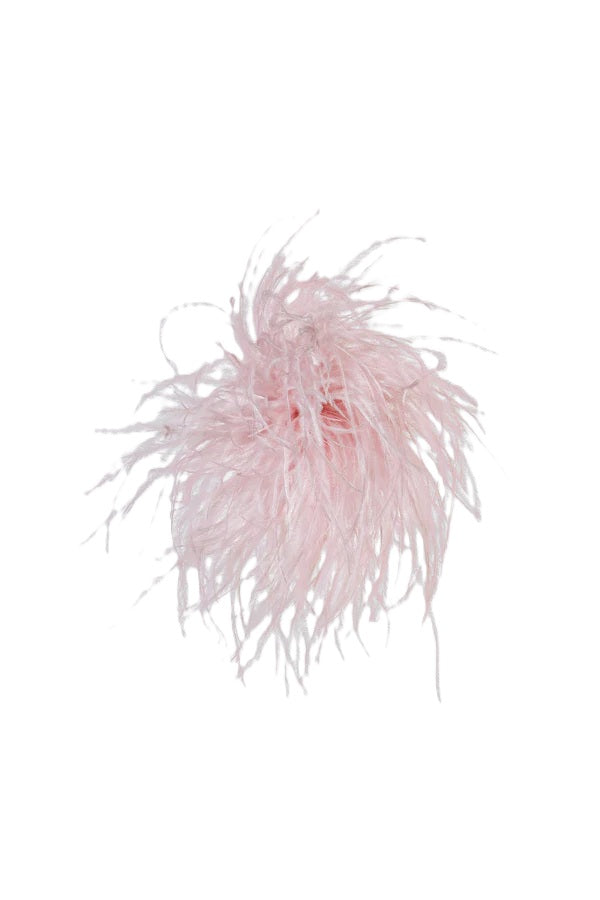 Brosche-Luisa-Cerano-Straußen-Feder-rosa-pink