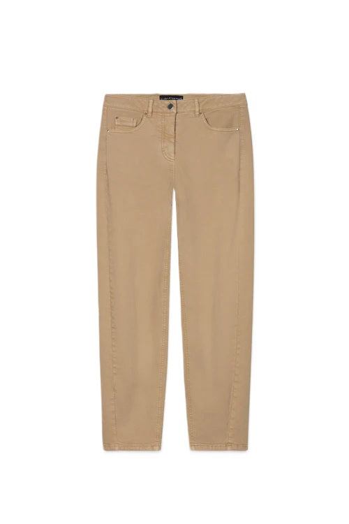 Jeans-Luisa-Cerano-Hose-Barrelleg-Twill-camel-beige-braun